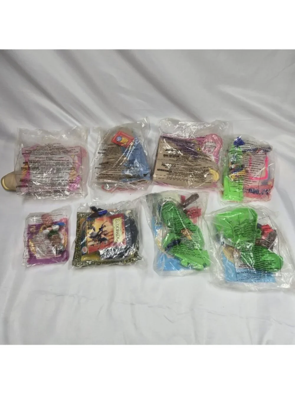 Lot Of 8 Vintage McDonalds & Burger King Toys Dinosaur Tarzan Goofy El Dorado